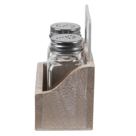 Clayre & Eef Streuer Set 11x6x12 cm Braun