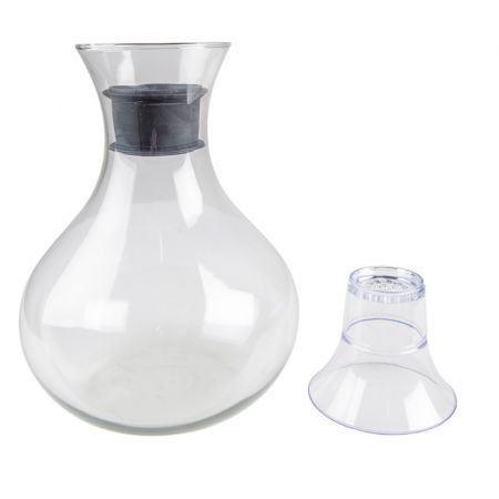Clayre & Eef Karaffe mit Gläsern 1740 ml / 375 ml Glas Rund Wasserkanne