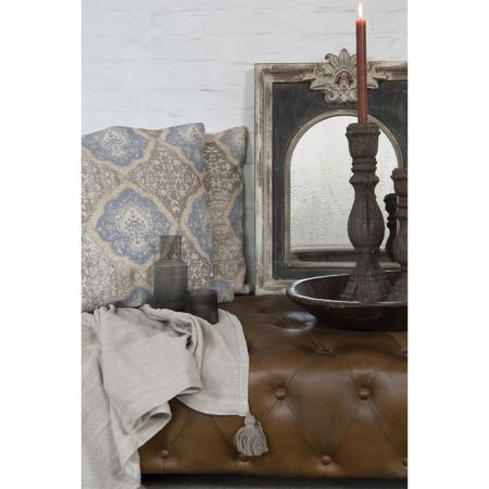 Clayre & Eef Wasserkrug 450 ml Grau Glas Rund