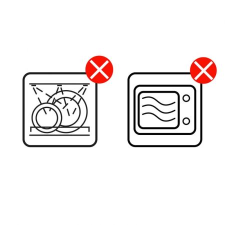 Clayre & Eef Teekannen Set 400 ml / 250 ml Weiß Braun Porzellan Blumen Rund Teeset