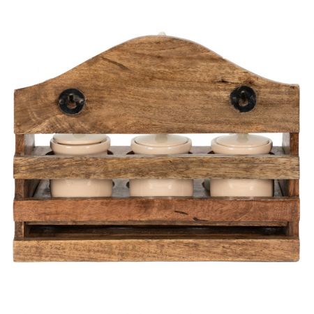 Clayre & Eef Vorratsglas Huhn 28x17x23 cm Braun