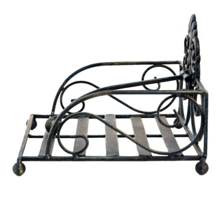 Clayre & Eef Serviettenhalter 20x20x15 cm Braun Metall Quadratisch Serviettenspender