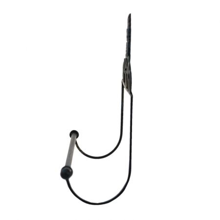 Clayre & Eef Küchenrollenhalter 44x10x29 cm Schwarz Metall