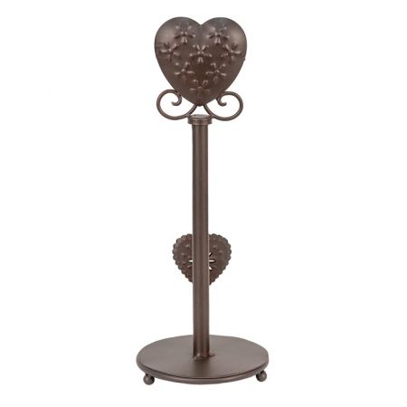 Clayre & Eef Küchenrollenhalter Ø 16x42 cm Braun Metall