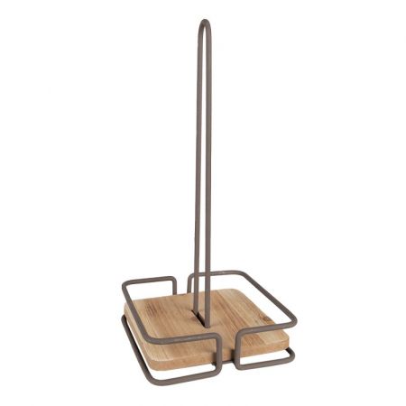Clayre & Eef Küchenrollenhalter 15x15x32 cm Braun