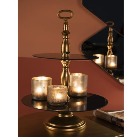 Clayre & Eef Obstschale 49 cm Goldfarbig