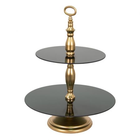 Clayre & Eef Obstschale 49 cm Goldfarbig