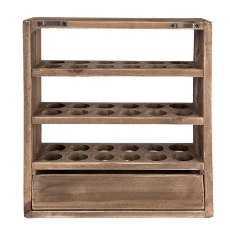 Clayre & Eef Eierschrank 35x11x38 cm Braun Holz Rechteckig