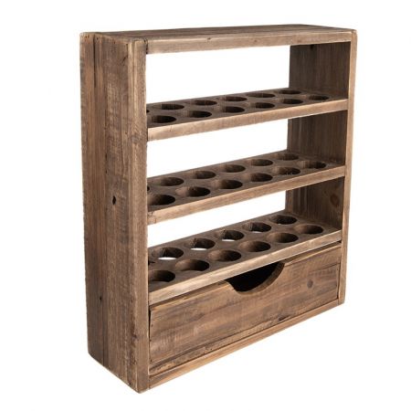 Clayre & Eef Eierschrank 35x11x38 cm Braun Holz Rechteckig