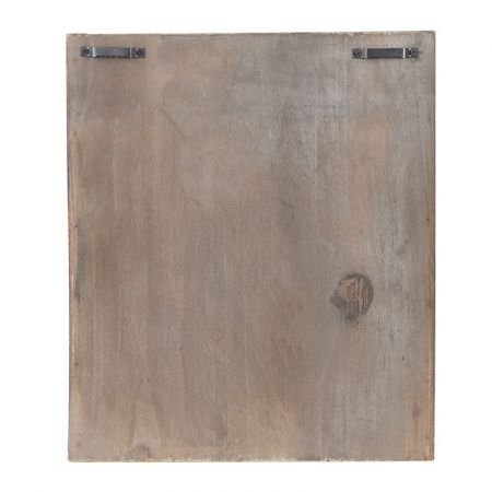 Clayre & Eef Eierschrank 30x14x36 cm Grau Holz Metall Rechteckig