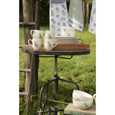 Clayre & Eef Deko Accessoires 40x40x8 cm Braun Holz Quadratisch