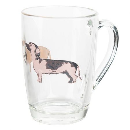 Clayre & Eef Teeglas 300 ml Glas Hunde