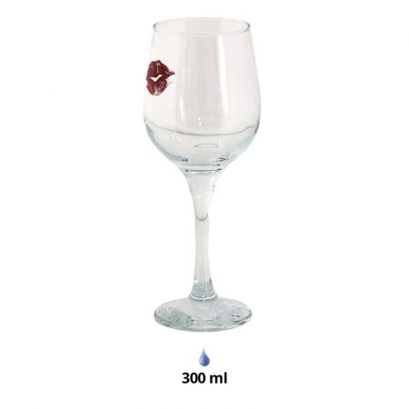 Clayre & Eef Weinkelche 300 ml Glas Lippen Rotweinglas