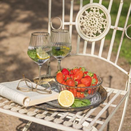 Clayre & Eef Weinkelche 550 ml Glas Rund Rotweinglas