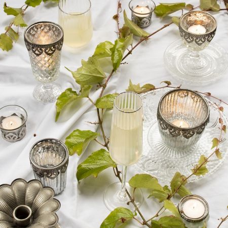 Clayre & Eef Weinglas 250 ml Glas Rund Champagne Glas