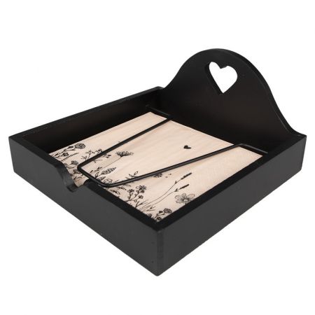 Clayre & Eef Servietten Papier 20er Set 33x33 cm (20) Rosa Papier Blumen