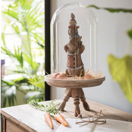 Clayre & Eef Glasglocke Ø 23x39 cm