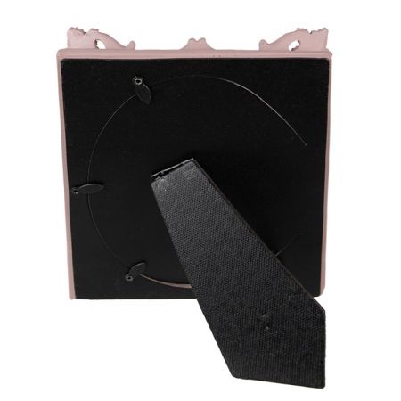 Clayre & Eef Bilderrahmen 13x18 cm Rosa Kunststoff Glas Bilder Rahmen Fotorahmen