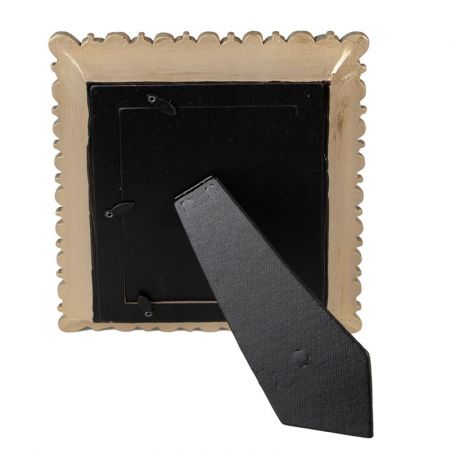 Clayre & Eef Bilderrahmen 10x15 cm Goldfarbig Kunststoff Glas Bilder Rahmen Fotorahmen