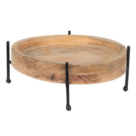 Clayre & Eef 6H2167 Dekoration Schale Ø 25x11 cm Braun Schwarz