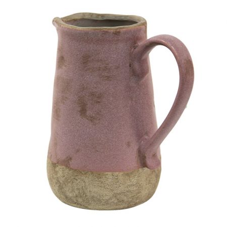 Clayre & Eef Wasserkanne 1000 ml Beige Keramik Deko Accessoires