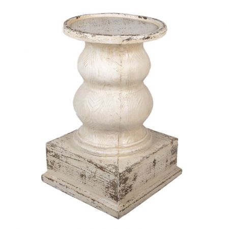 Clayre & Eef Kerzenhalter 60 cm Weiß