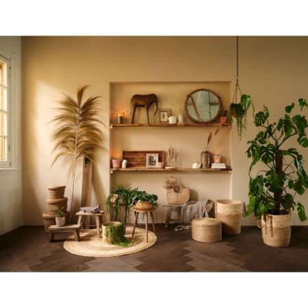 Clayre & Eef Pflanzentisch 35x18x32 cm Braun Holz