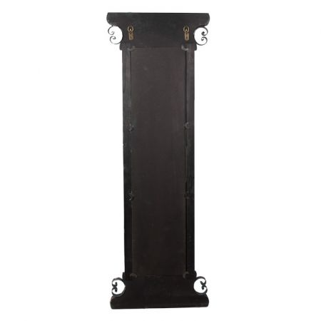 Clayre & Eef Wandspiegel 45x131 cm Blau Braun Holz Spiegel Groß Schminkspiegel