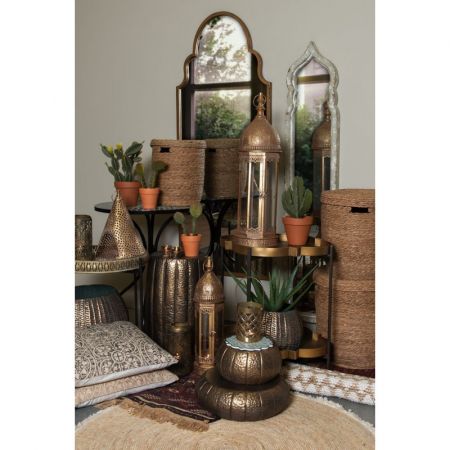 Clayre & Eef Wandspiegel 30x150 cm Braun Holz Rechteckig Spiegel Groß Schminkspiegel