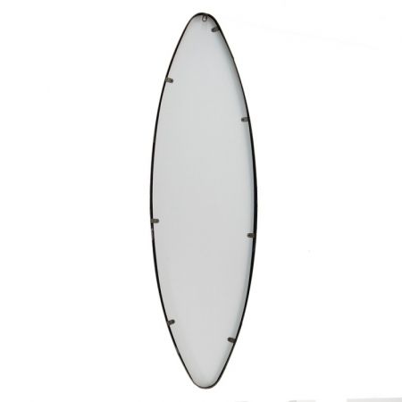 Clayre & Eef Wandspiegel 34x121 cm Kupferfarbig Metall Spiegel Ganzkörperspiegel