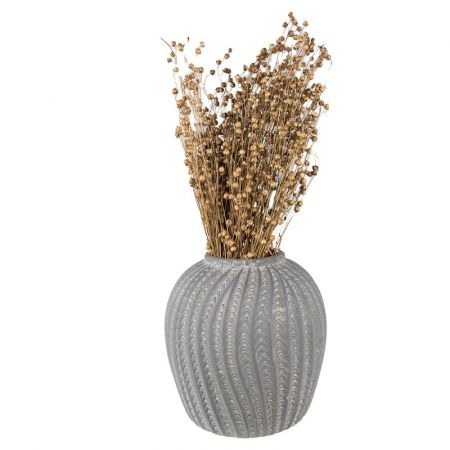 Clayre & Eef Vase Ø 20x20 cm Grau