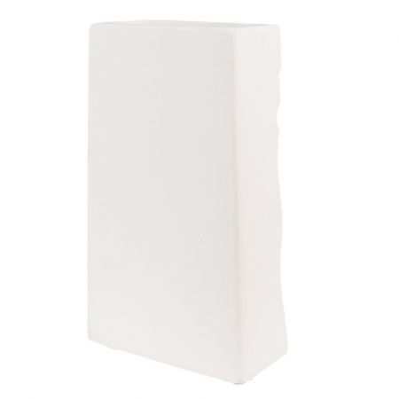 Clayre & Eef Vase Gesicht 15x9x25 cm Weiß