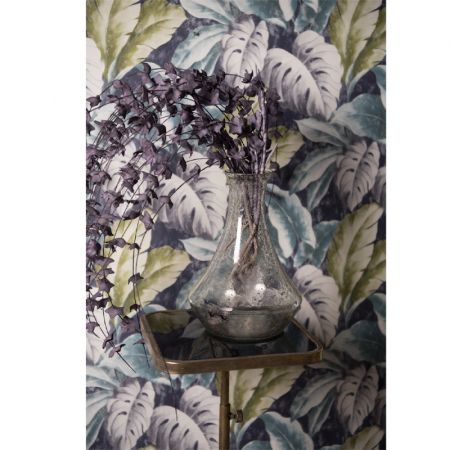 Clayre & Eef Vase Ø 21x29 cm Grau Glas Glas Vase