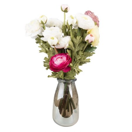 Clayre & Eef Glasvase Ø 11x20 cm Grün Glas