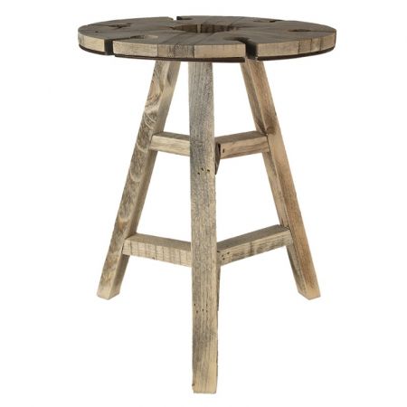 Clayre & Eef Couchtisch Ø 33x40 cm Braun Holz