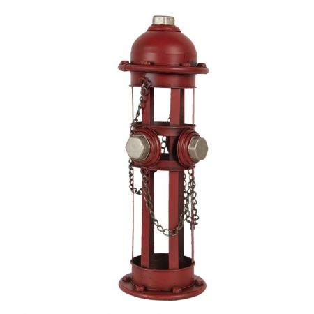 Clayre & Eef Flaschenhalter 14x15x41 cm Rot Metall