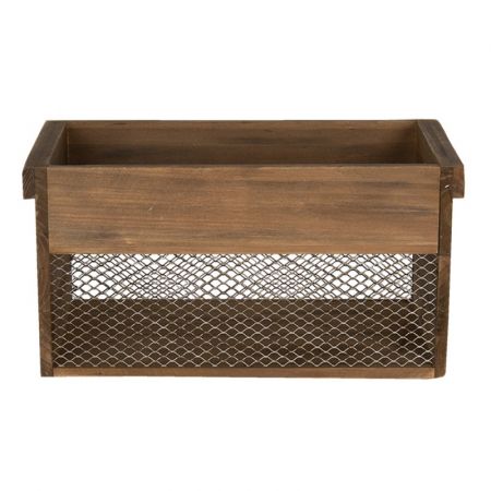 Clayre & Eef Aufbewahrungskorb Braun Holz