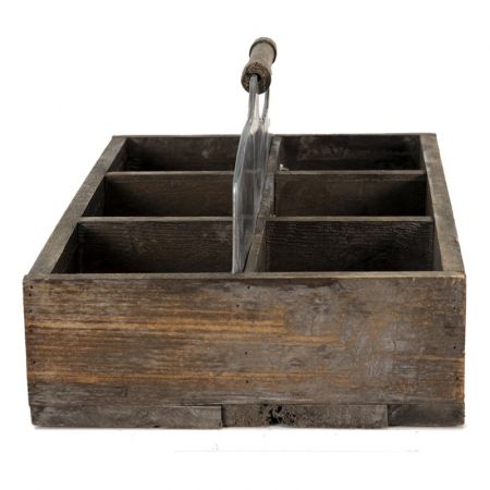 Clayre & Eef Aufbewahrungsbox 60x32x22 cm Braun Holz Rechteckig