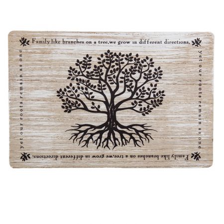 Clayre & Eef Deko Accessoires 25x17x11 cm Braun Holz Baum Quadratisch Aufbewahrungskiste