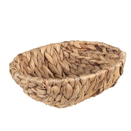 Clayre & Eef Aufbewahrungskorb 24x20x8 cm Braun Rattan Oval
