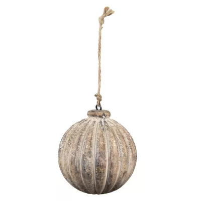 Clayre & Eef Anhänger Ø 13 cm Braun Holz Wohndekoration Ornament