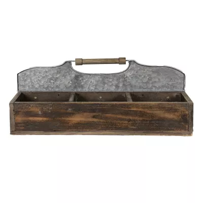 Clayre & Eef Aufbewahrungsbox 60x32x22 cm Braun Holz Rechteckig