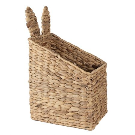 Clayre & Eef Aufbewahrungskorb 25x18x20/42 cm Braun Rattan