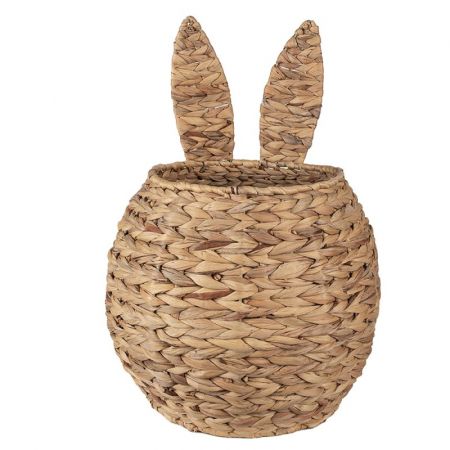 Clayre & Eef Aufbewahrungskorb Ø 33x30/49 cm Braun Rattan