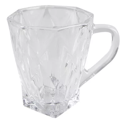 Clayre & Eef Becher 170 ml Glas Rund Tasse Kaffeetasse