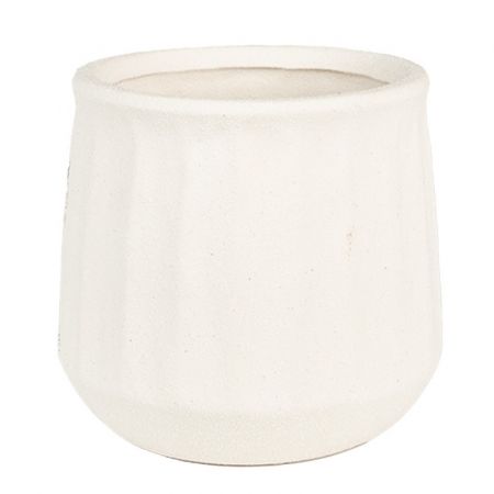 Clayre & Eef Blumentopf Indoor Ø 11x11 cm Beige