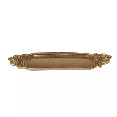 Clayre & Eef Deko Accessoires 36x10x3 cm Goldfarbig Kunststoff