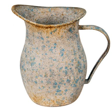 Clayre & Eef Dekoration Krug 20x14x19 cm Blau