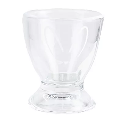 Clayre & Eef Eierbecher Ø 5x6 cm Transparant Glas Kaninchen Eierhalter
