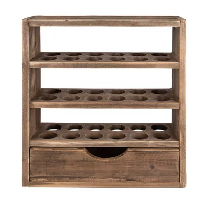 Clayre & Eef Eierschrank 35x11x38 cm Braun Holz Rechteckig
